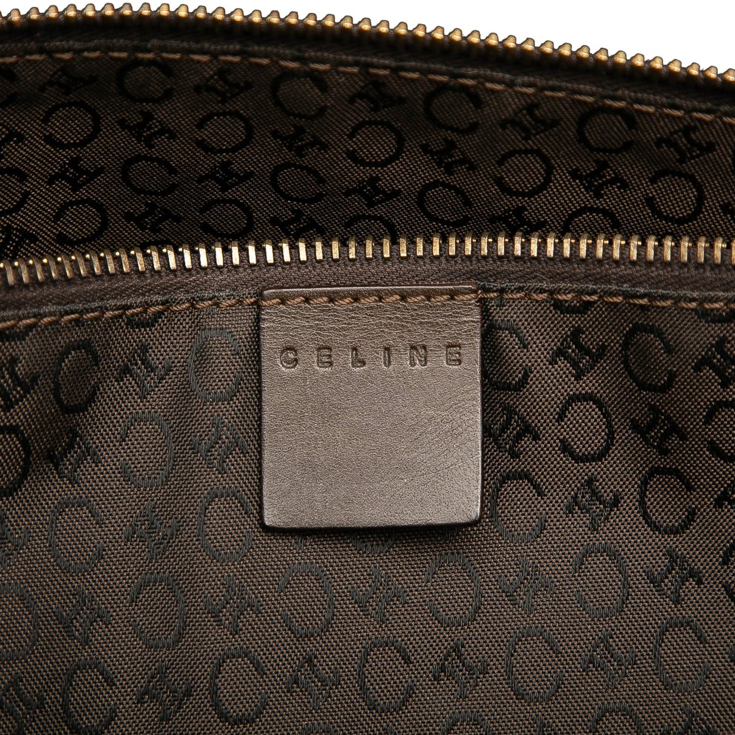 Celine C Macadam Canvas Bucket Bag