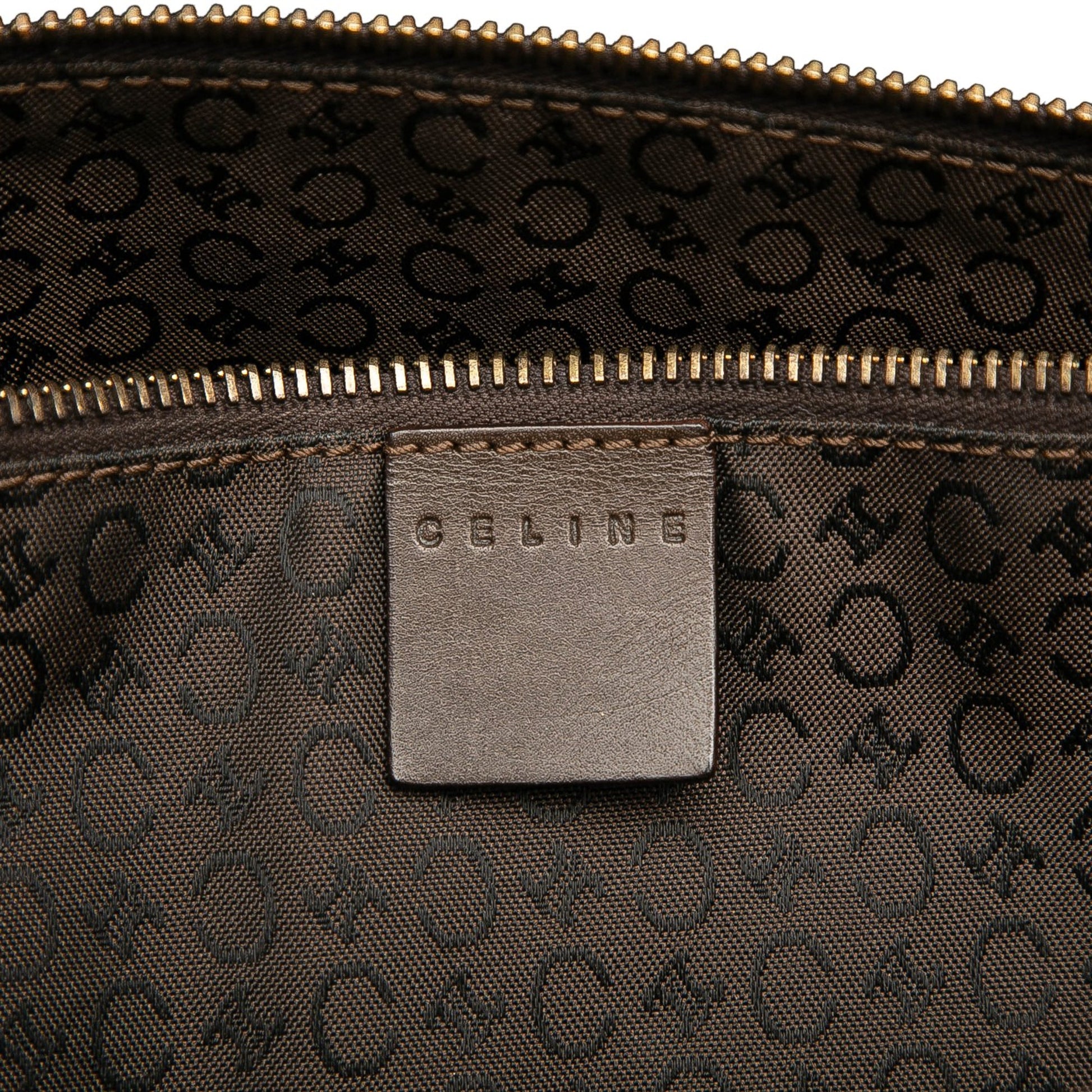 Celine C Macadam Canvas Bucket Bag