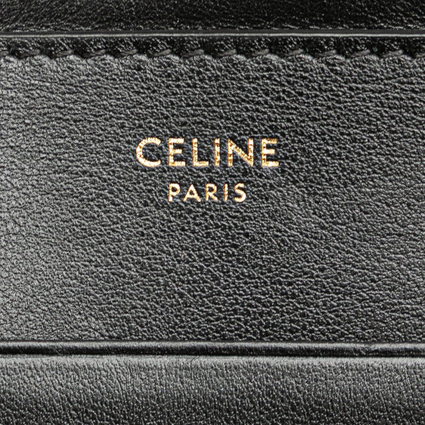 Celine Quilted Metallic Calfskin C Charm Pouch