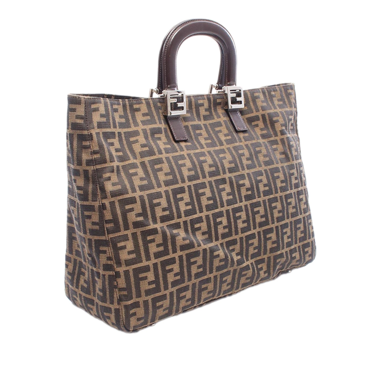 Fendi Zucca Canvas Handbag