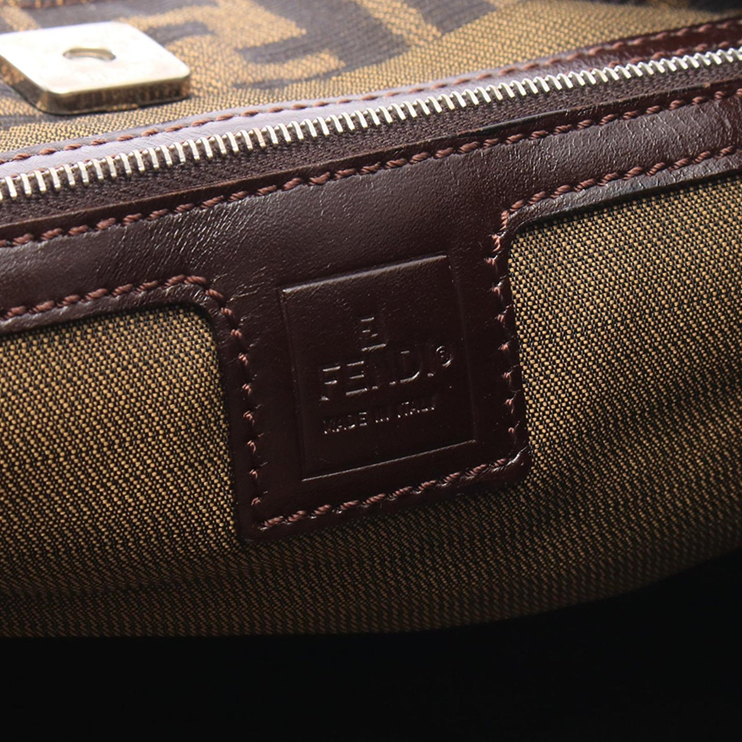 Fendi Zucca Canvas Handbag