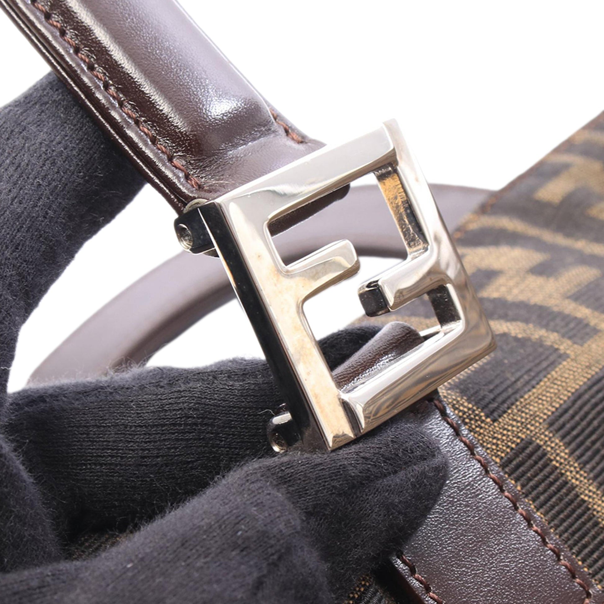 Fendi Zucca Canvas Handbag