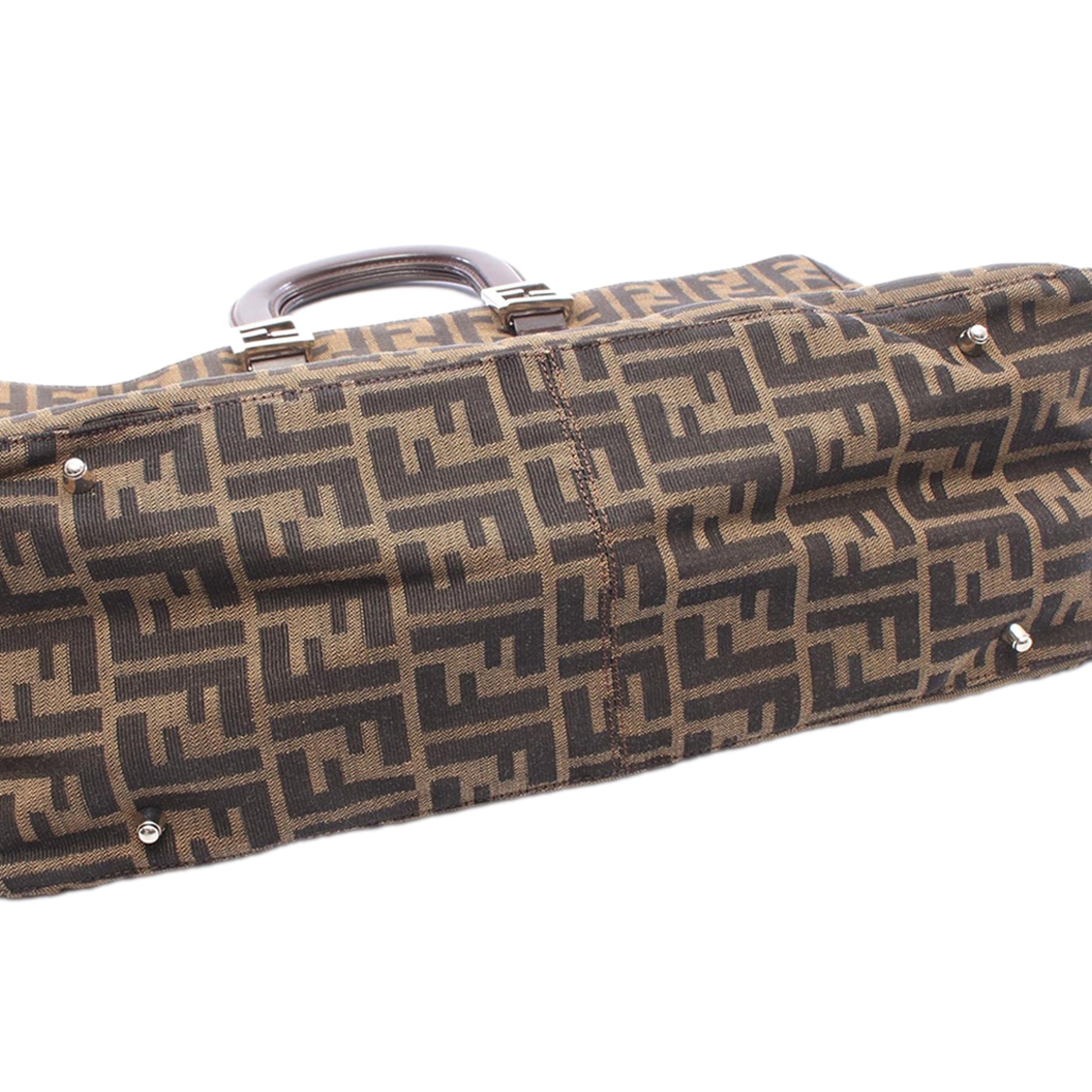 Fendi Zucca Canvas Handbag