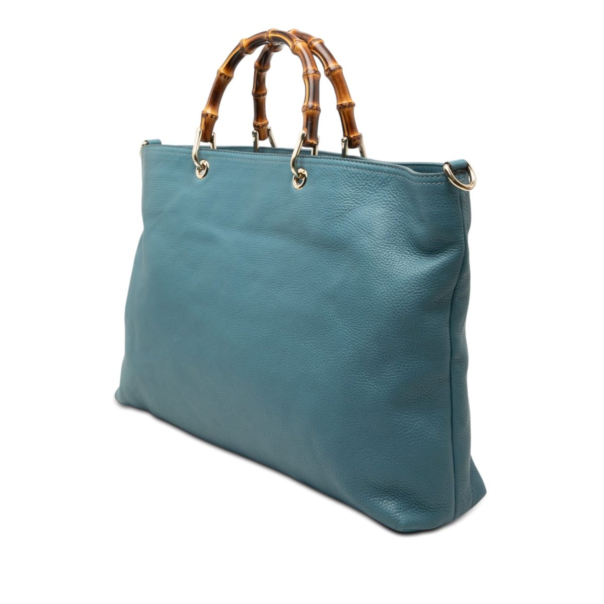 Gucci Large Calfskin Bamboo Shopper Satchel