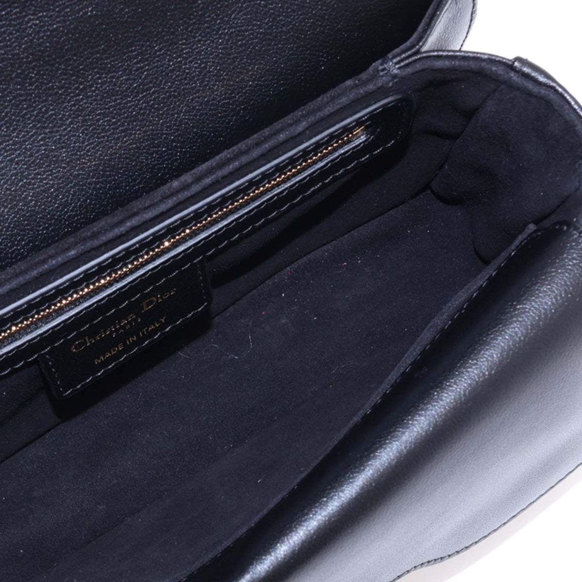Dior Lambskin Cannage Jolie Satchel — Black