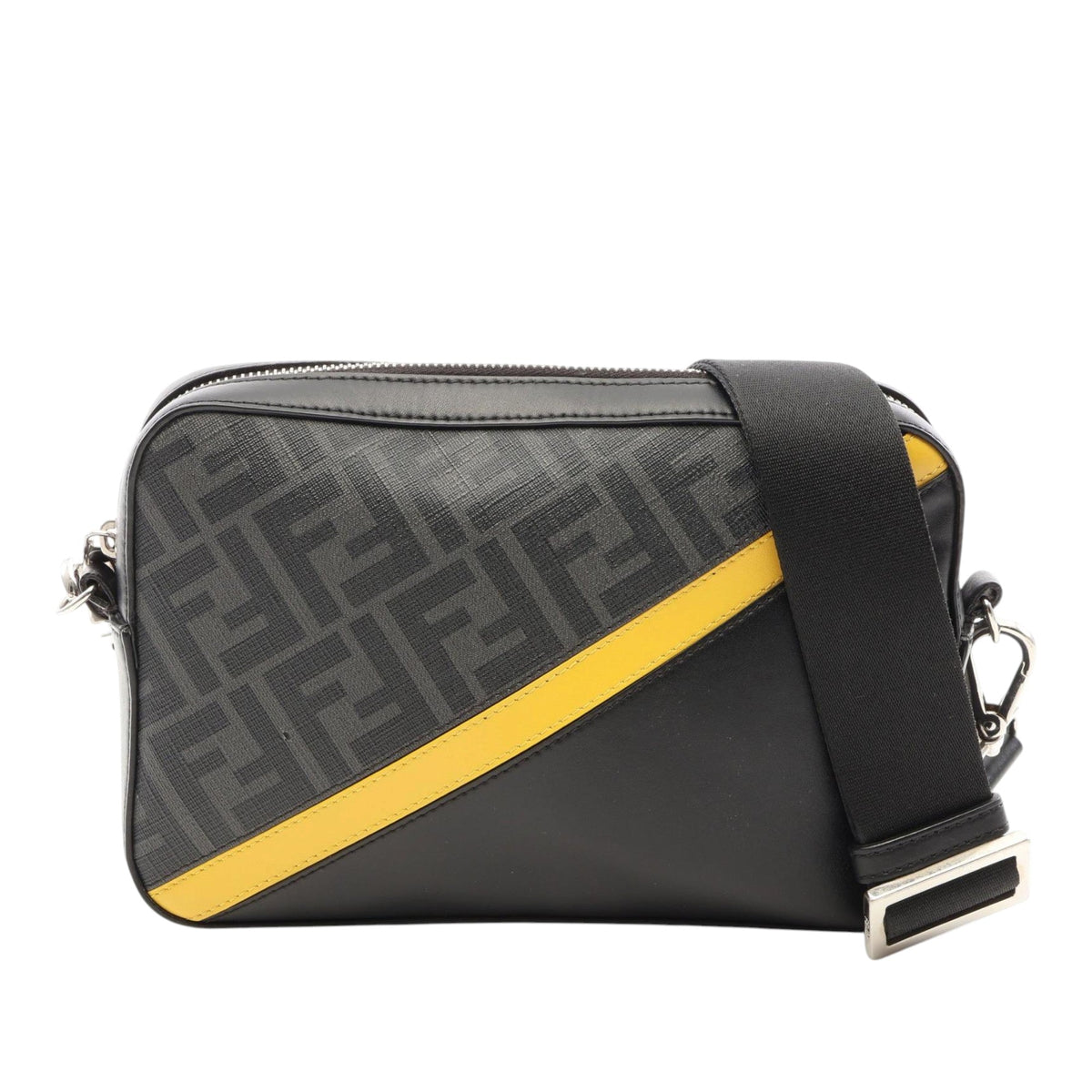 Fendi FF Zucca Camera Bag — Black