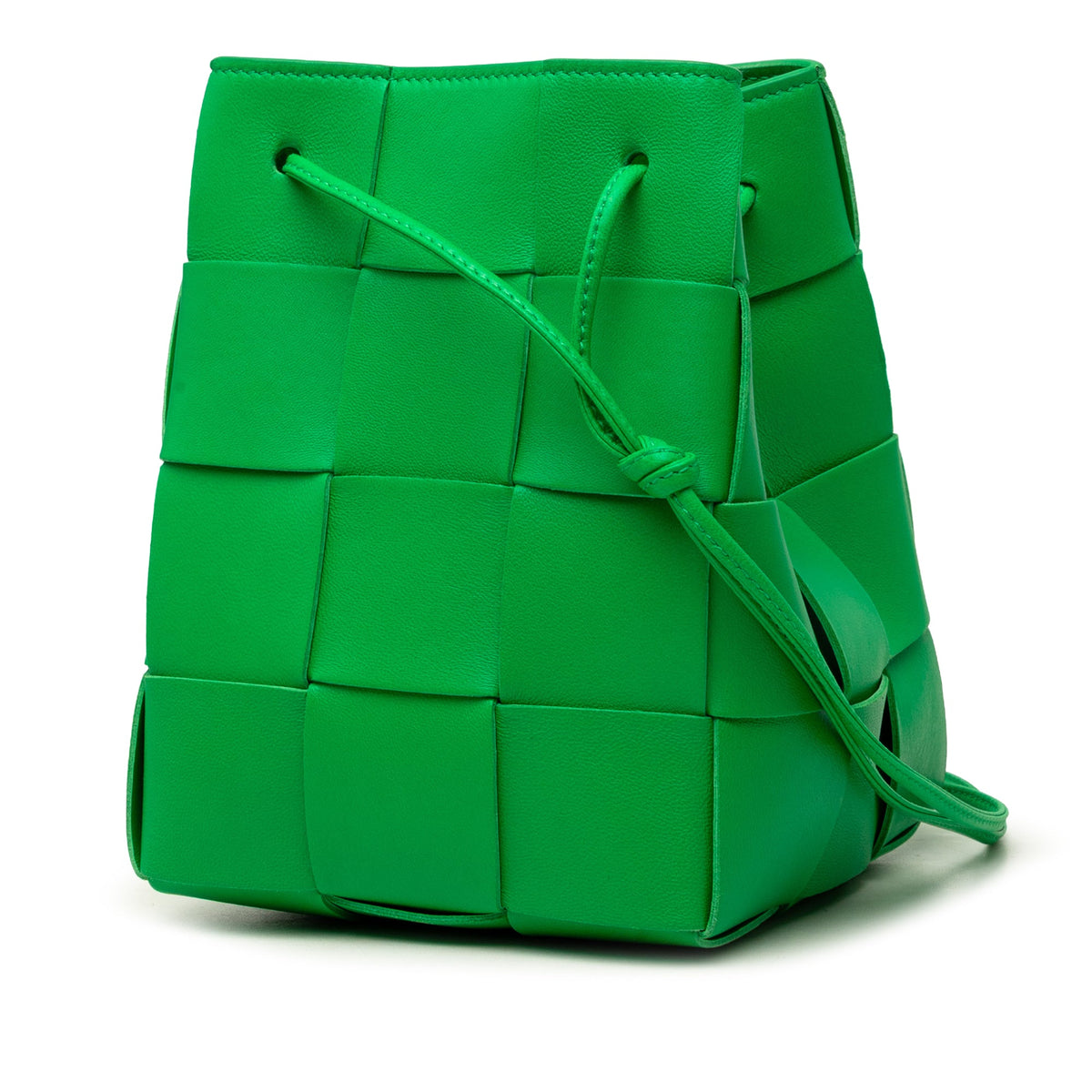 Bottega Veneta Small Nappa Maxi Intrecciato Cassette Bucket Bag