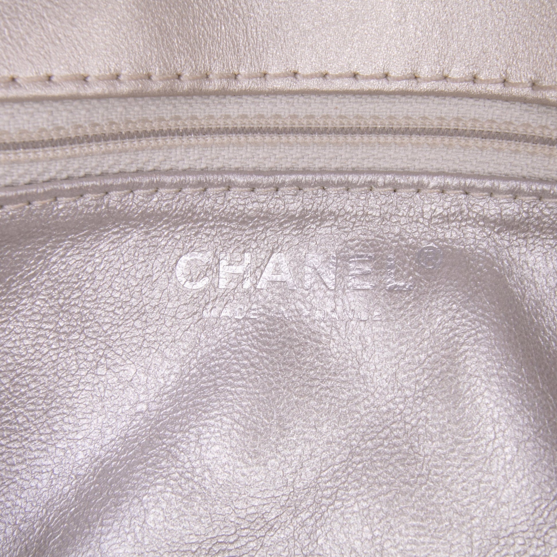 Chanel Reissue 2.55 Metallic Lambskin Clutch With Chain