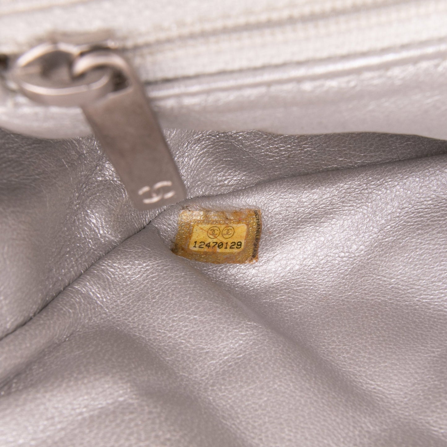 Chanel Reissue 2.55 Metallic Lambskin Clutch With Chain
