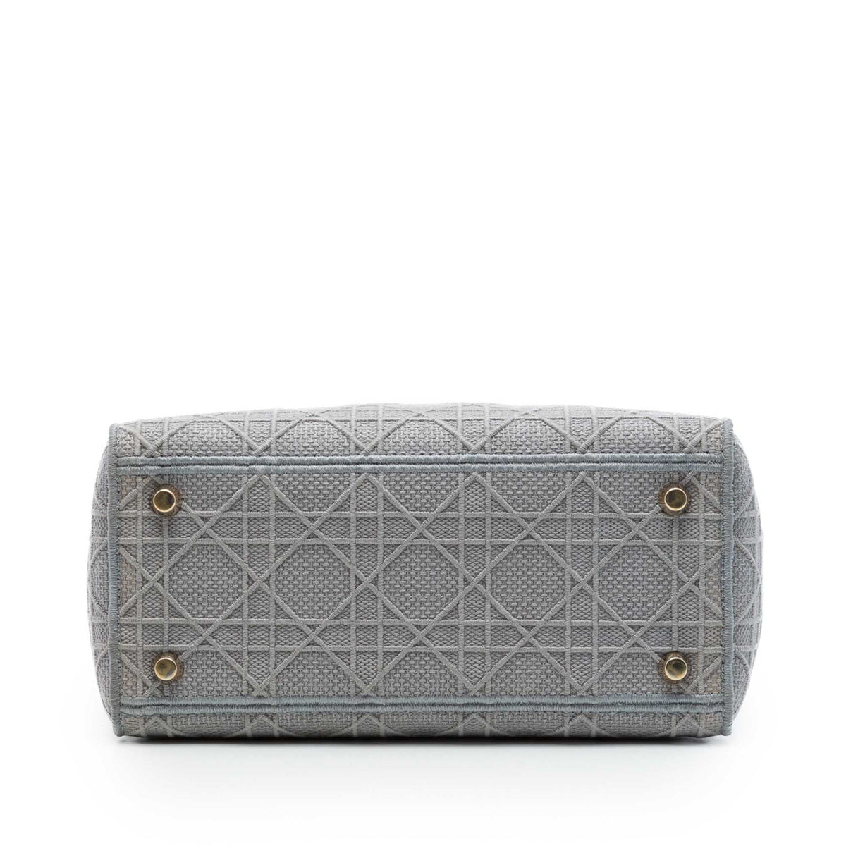 Dior Medium Embroidered Canvas Cannage Lady D Lite