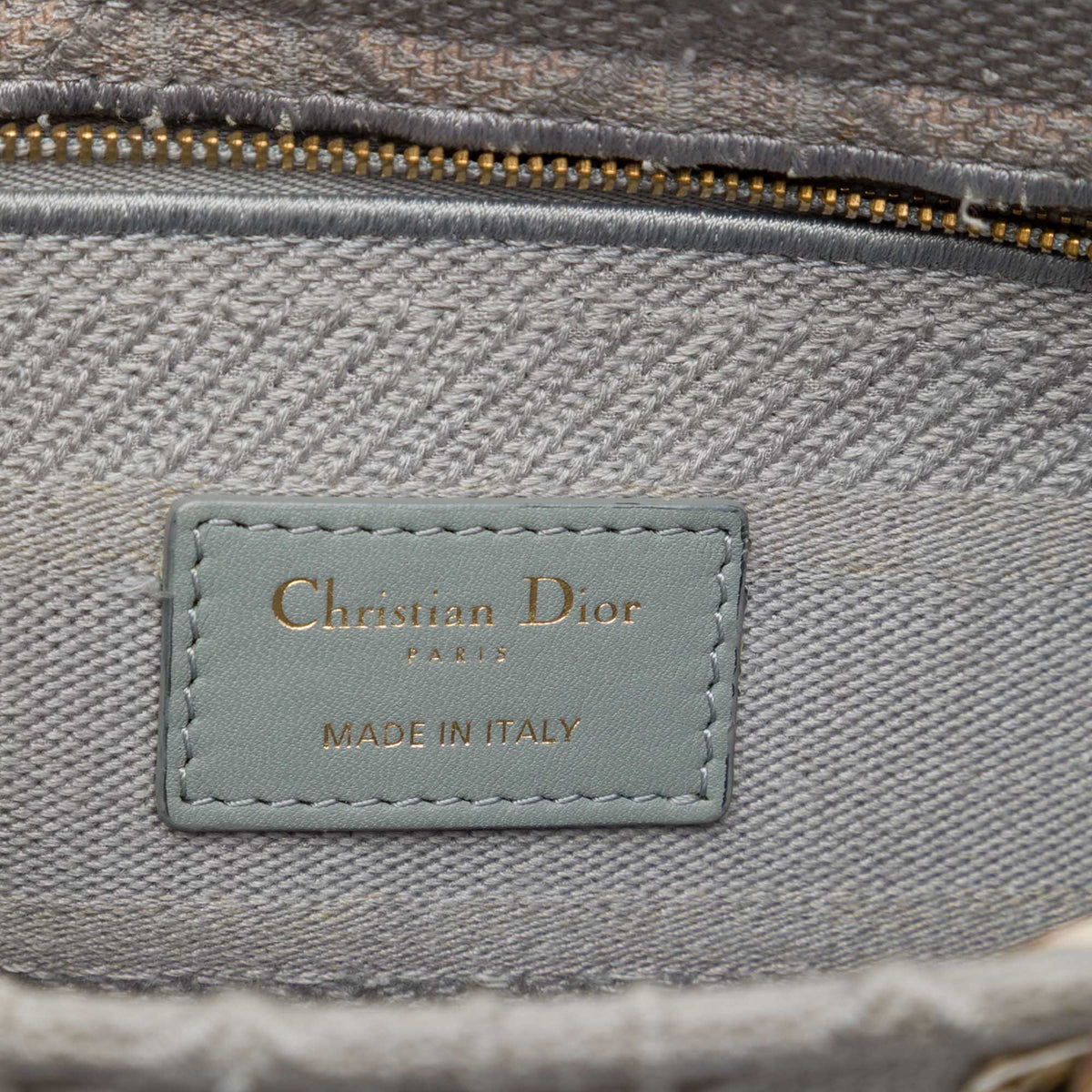 Dior Medium Embroidered Canvas Cannage Lady D Lite