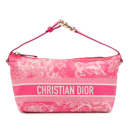 Dior Medium Technical Fabric Toile de Jouy Reverse DiorTravel Nomad Pouch