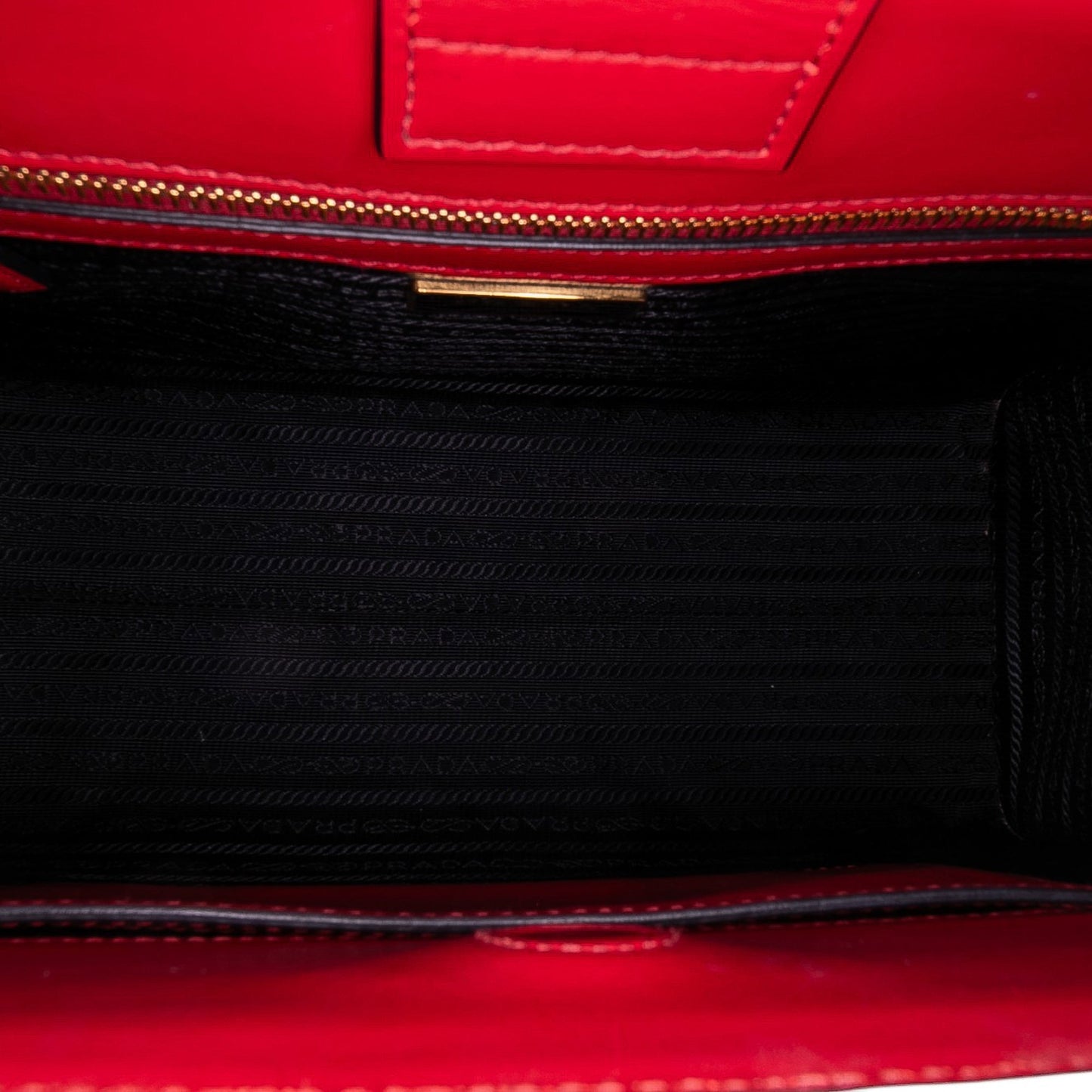Prada Soft Calf Trimmed Saffiano Convertible Tote