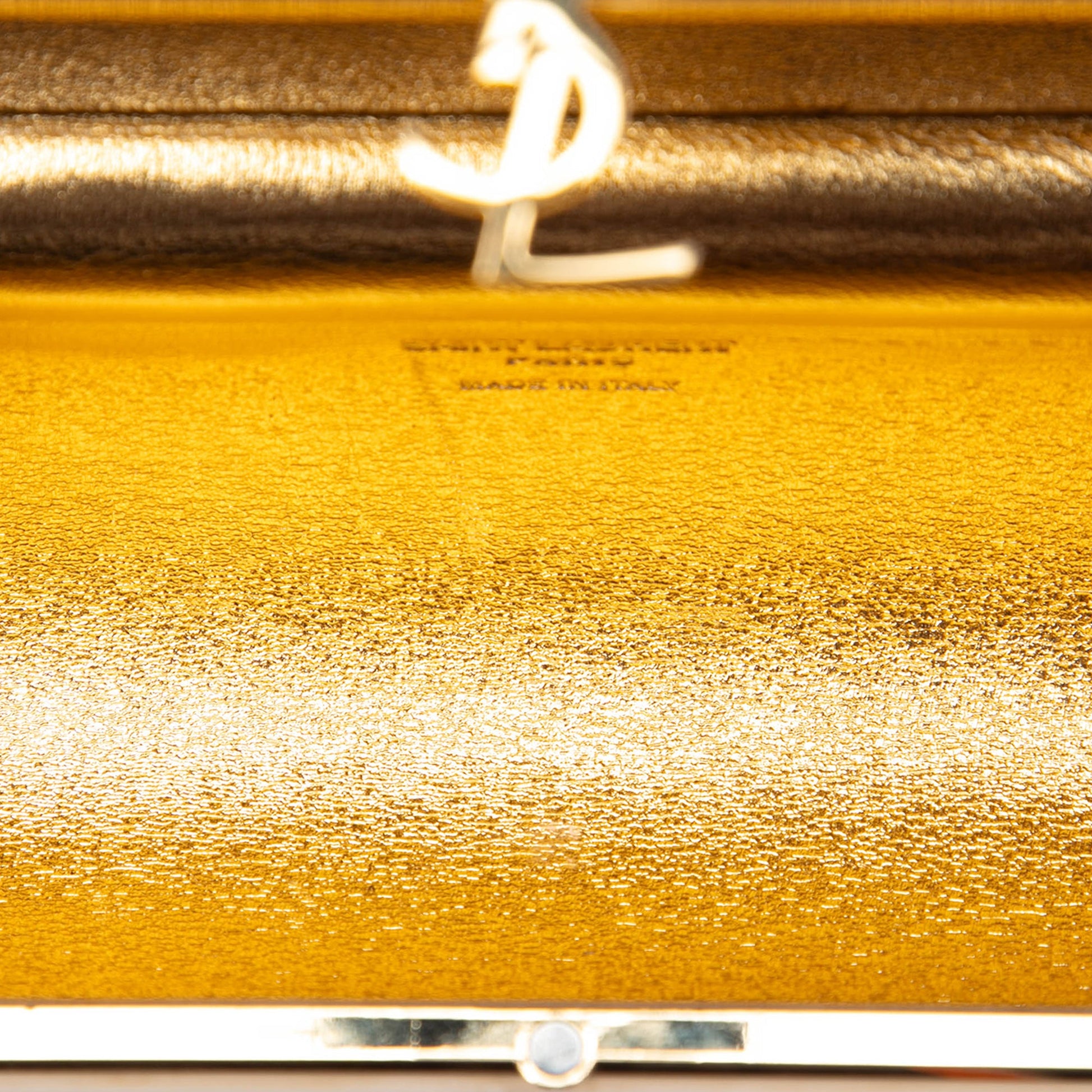 Saint Laurent Ribbed Acrylic and Lambskin Fringe Monogram Opium Box Bag