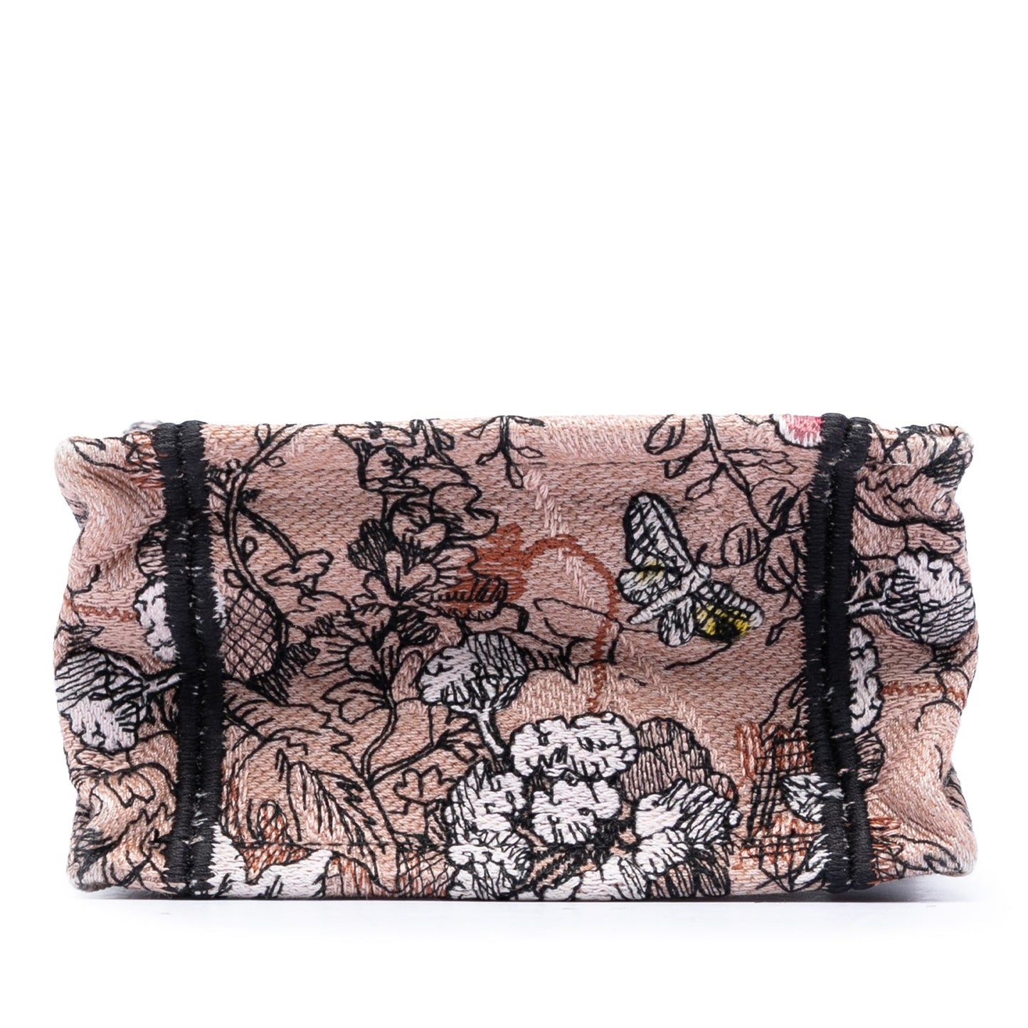 Dior Mini Embroidered Canvas Jardin Magique Vertical Book Tote