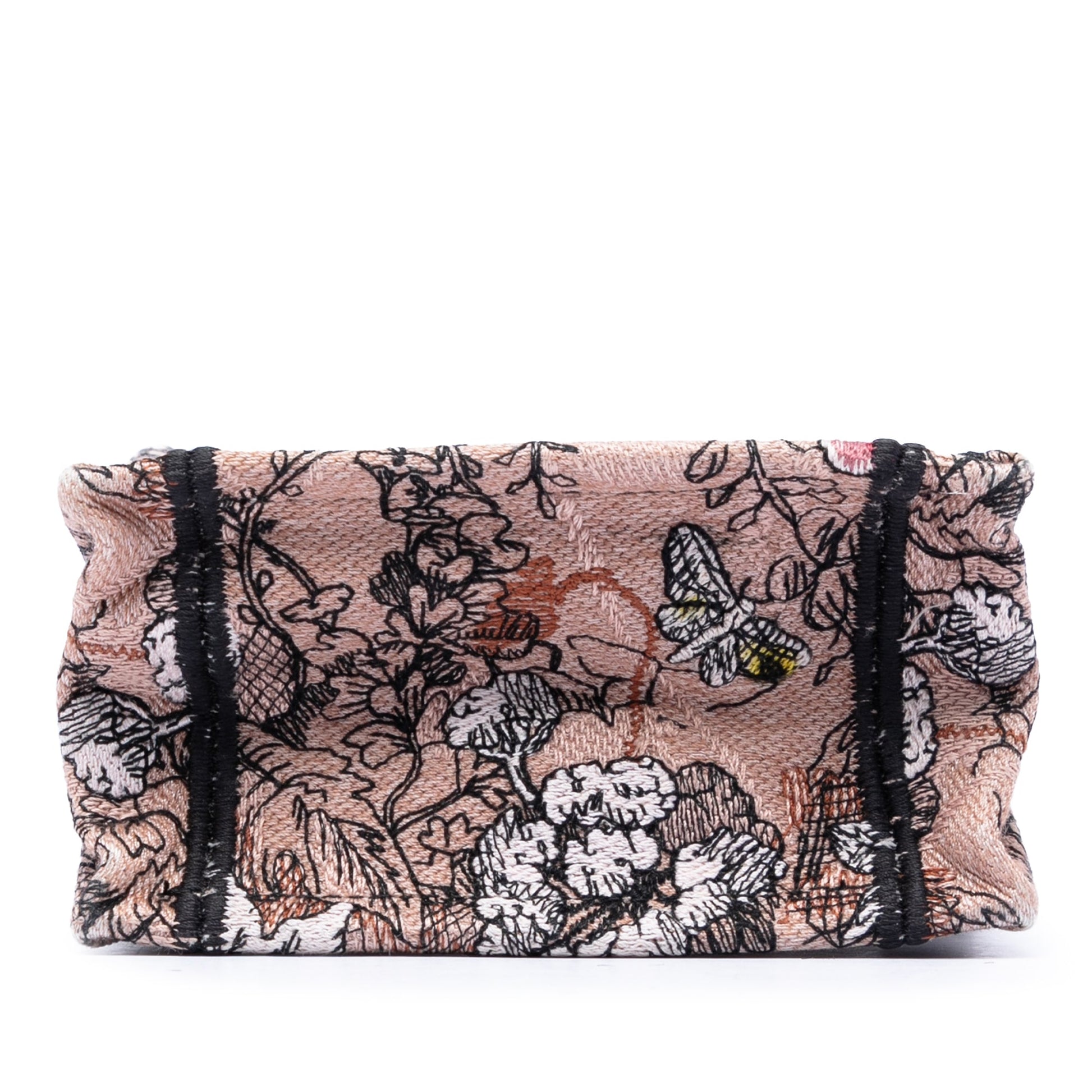 Dior Mini Embroidered Canvas Jardin Magique Vertical Book Tote