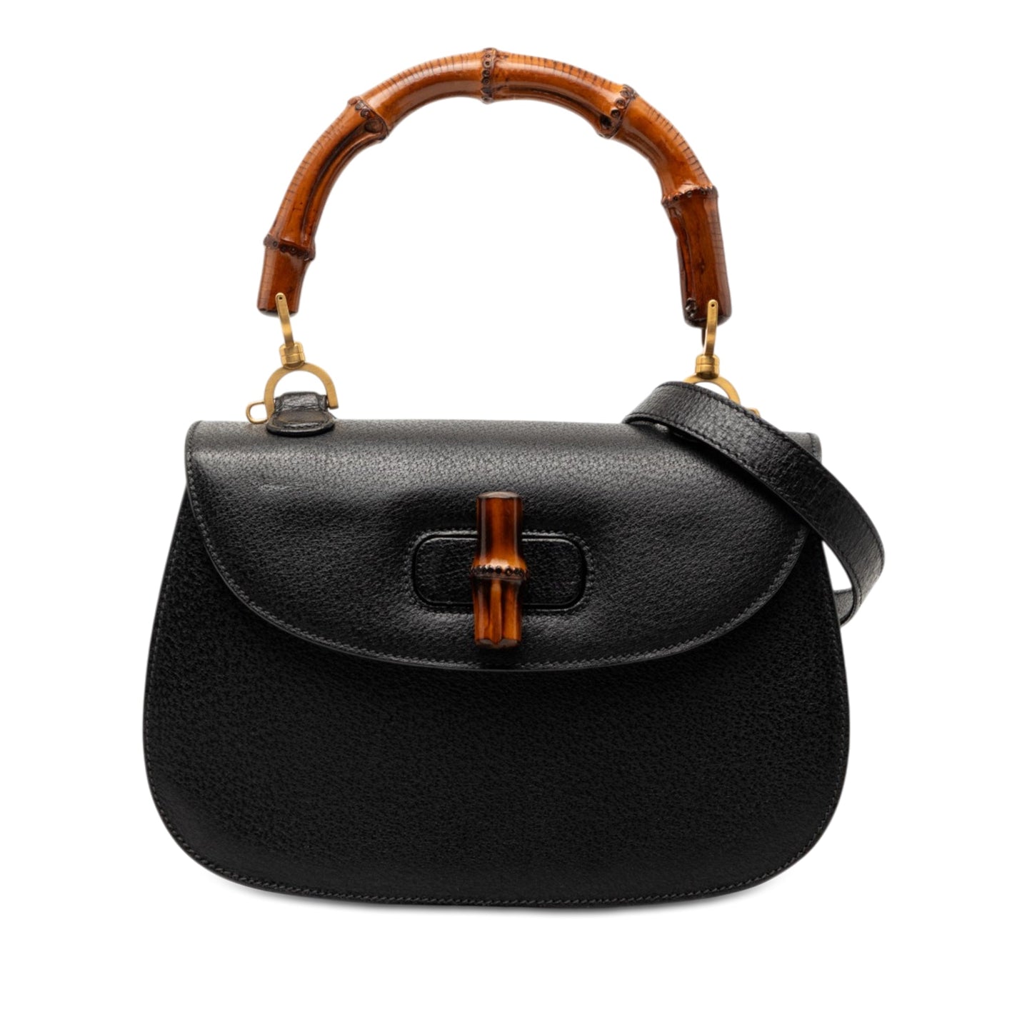 Gucci Small Grained Calfskin Bamboo Night