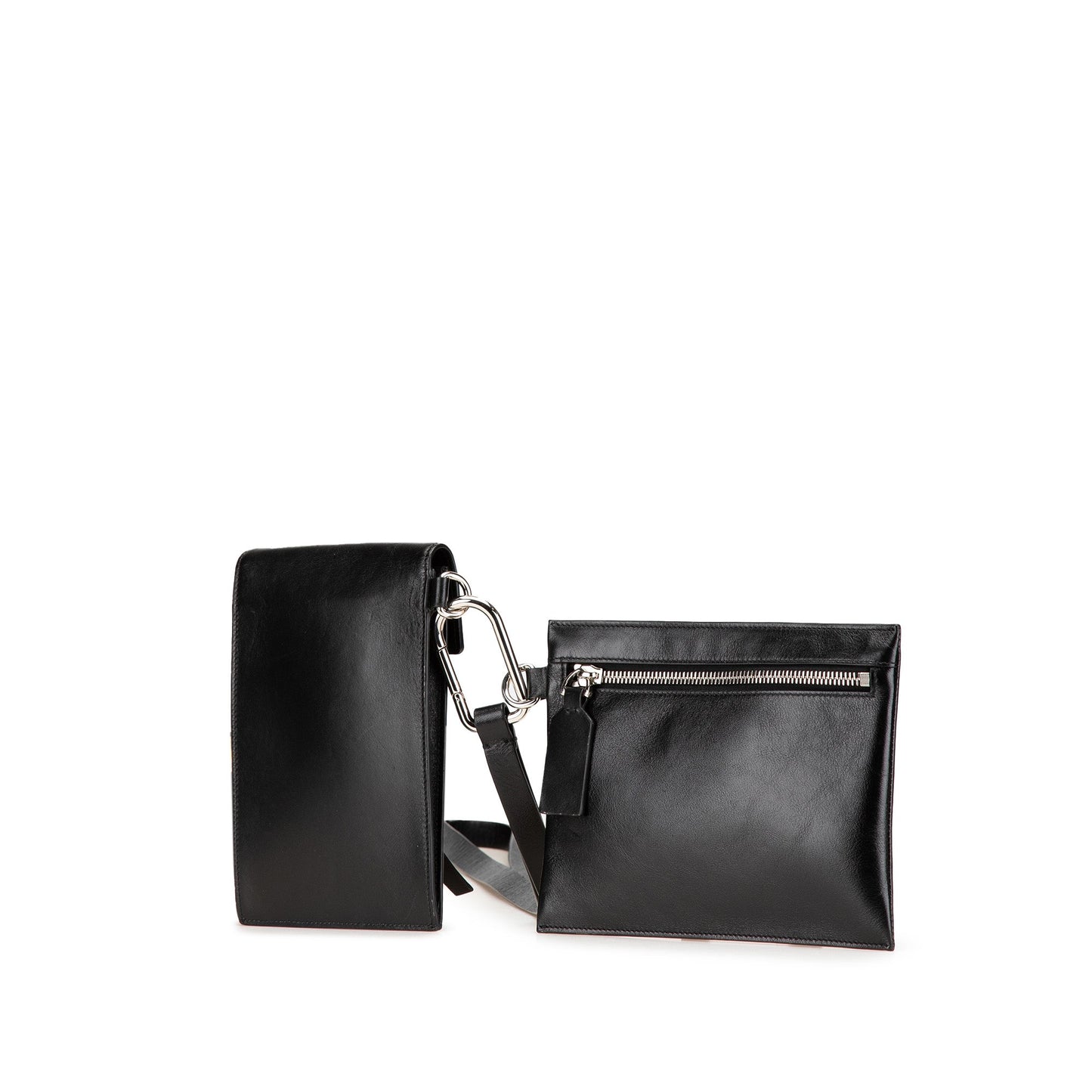Valentino Leather VRing Neck Pouch
