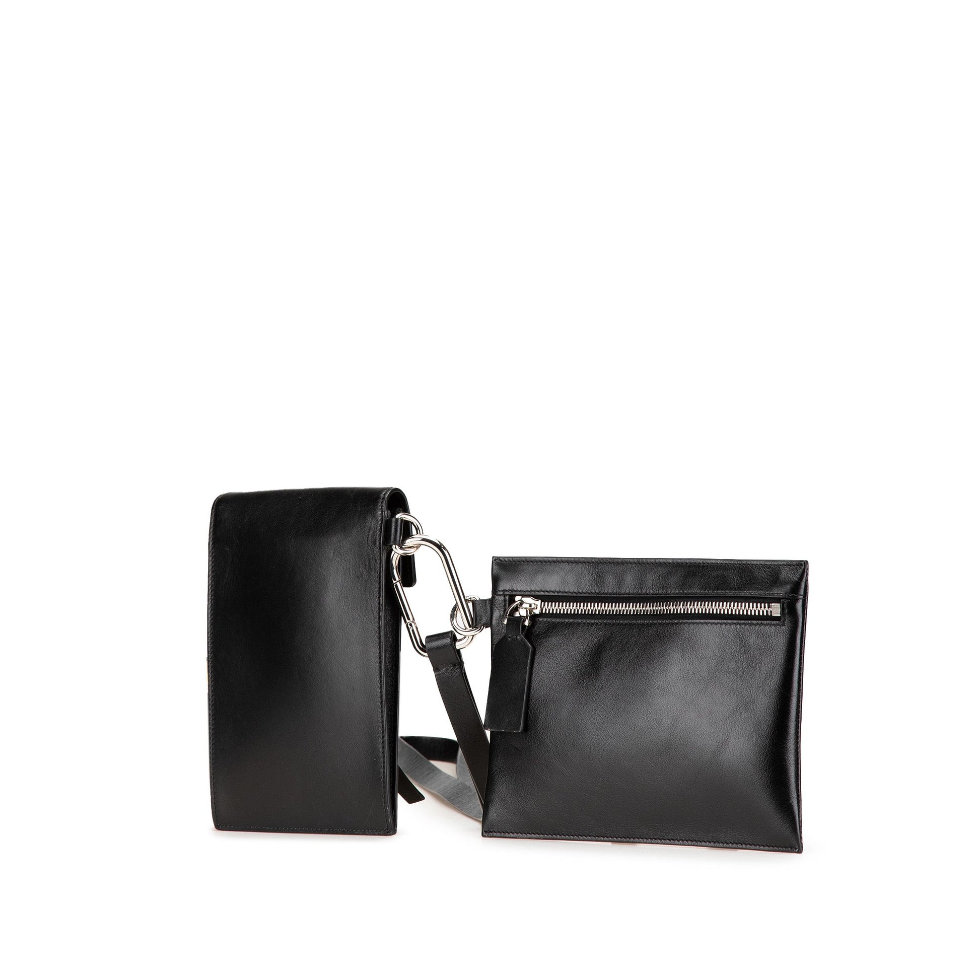 Valentino Leather VRing Neck Pouch