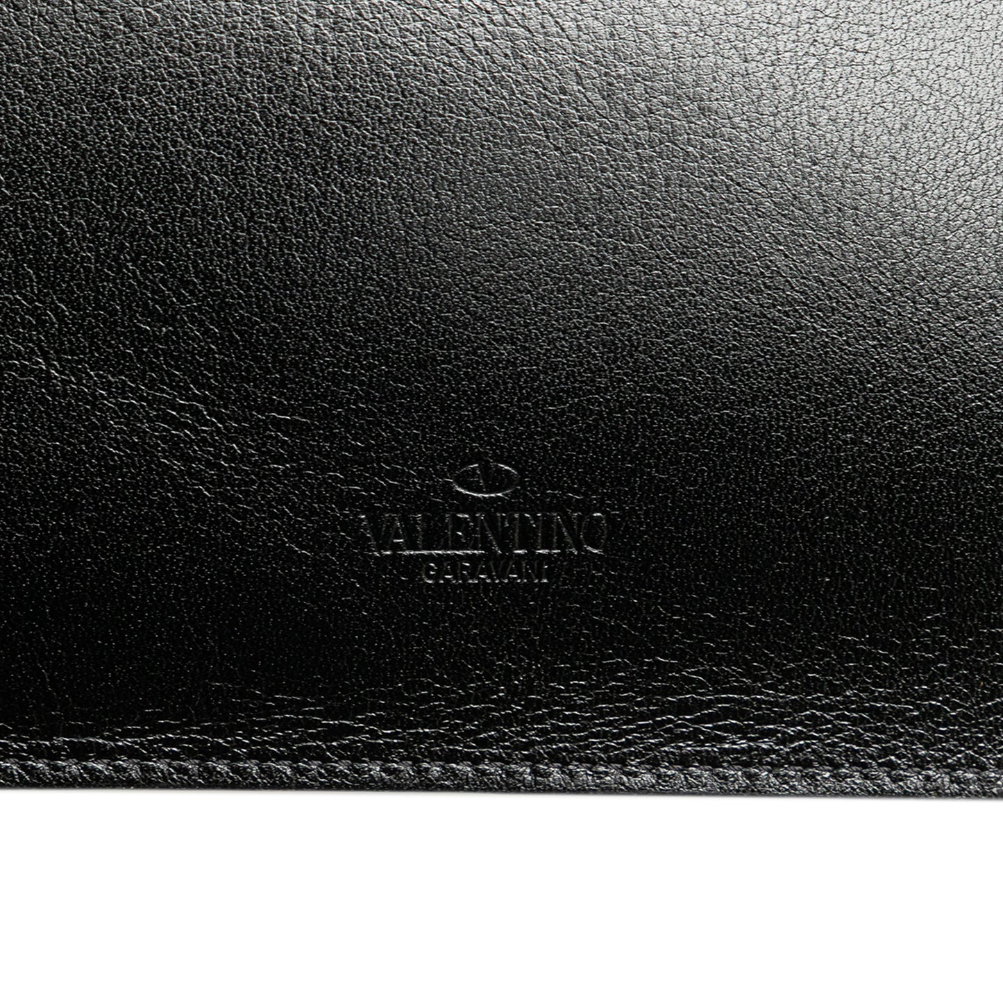 Valentino Leather VRing Neck Pouch