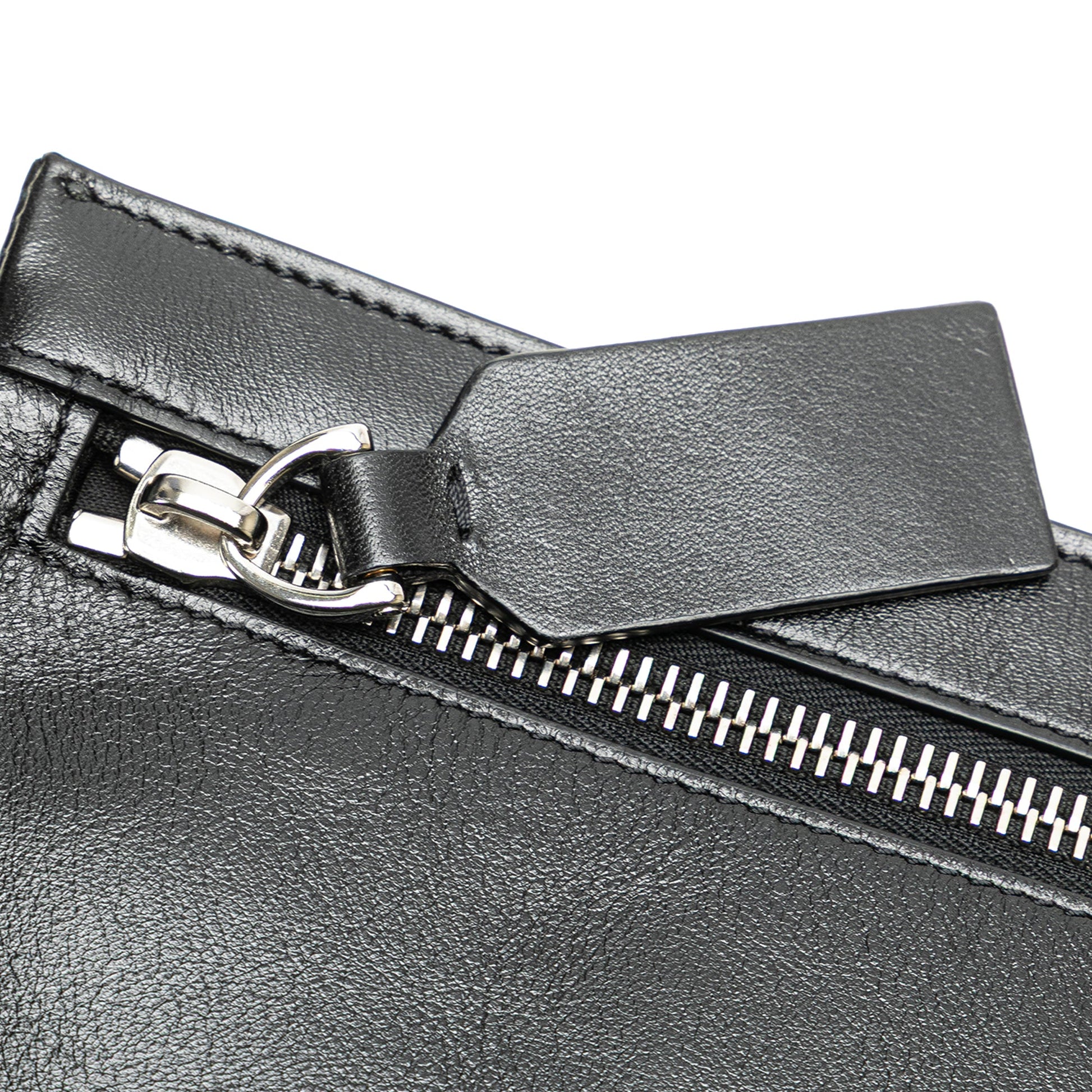 Valentino Leather VRing Neck Pouch