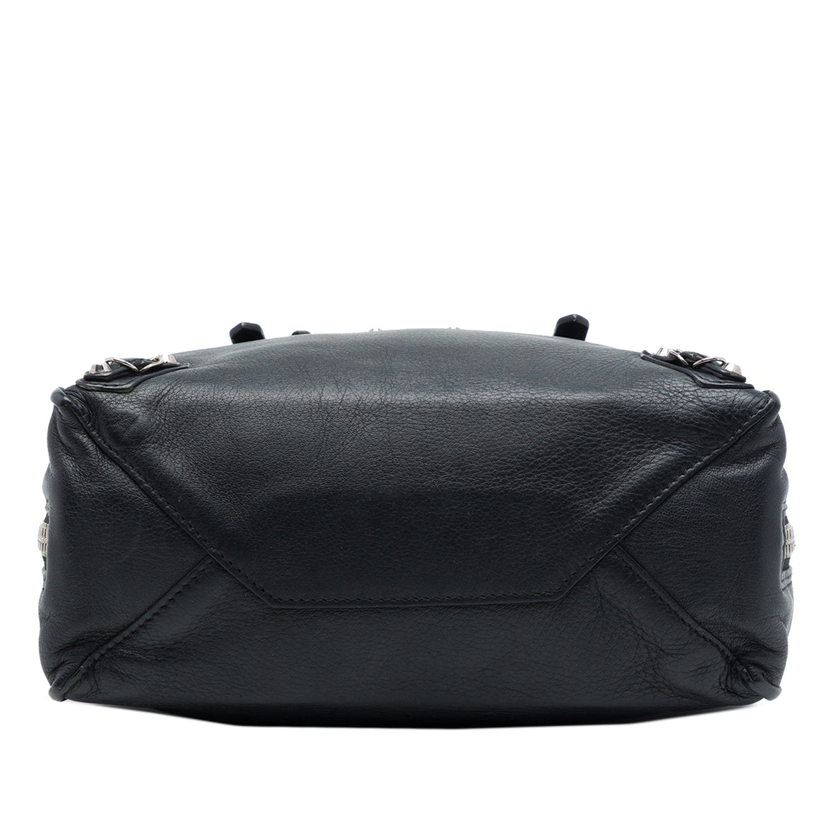 Balenciaga Mini Leather Papier A4 Zip Around Tote — Black