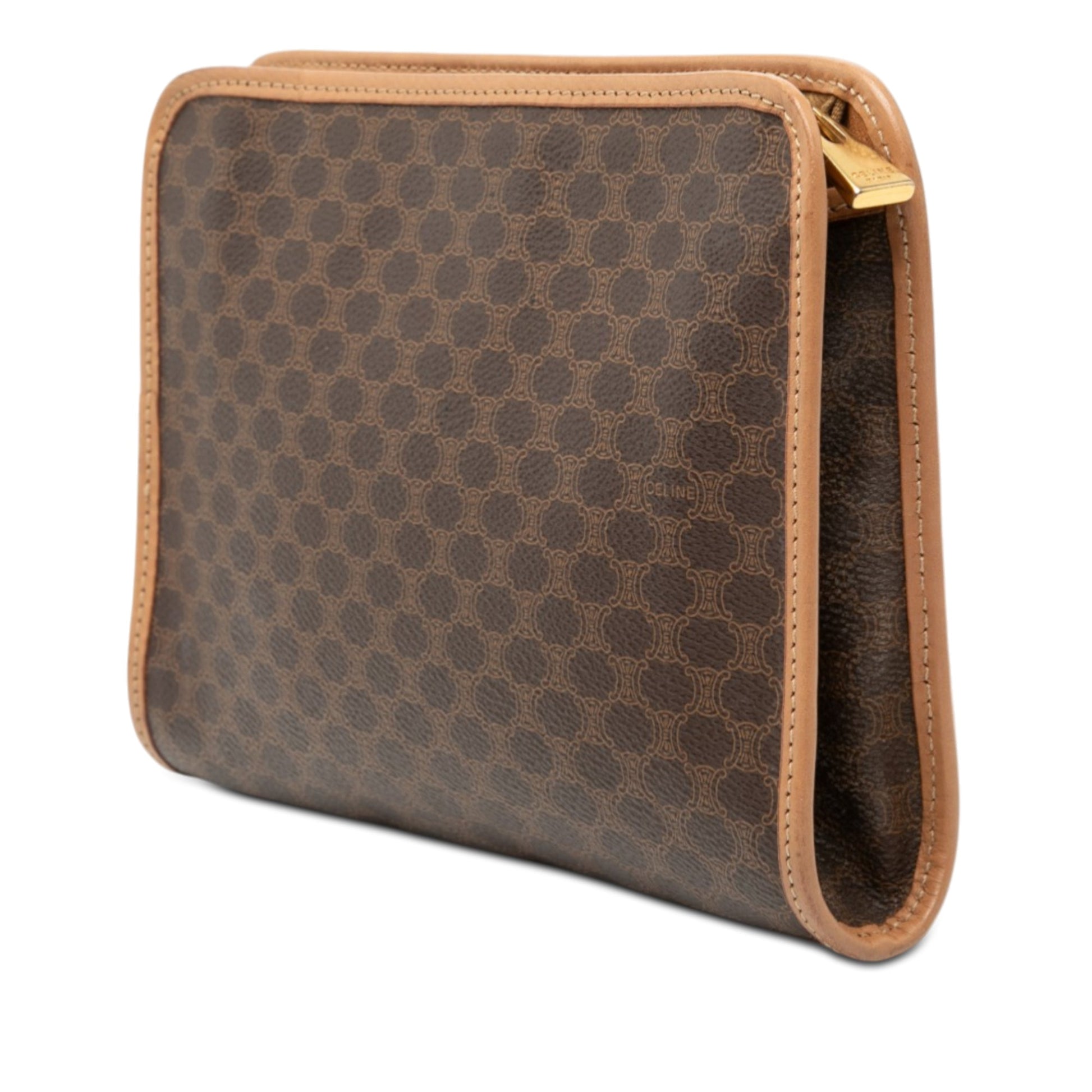 Macadam Coated Canvas Clutch