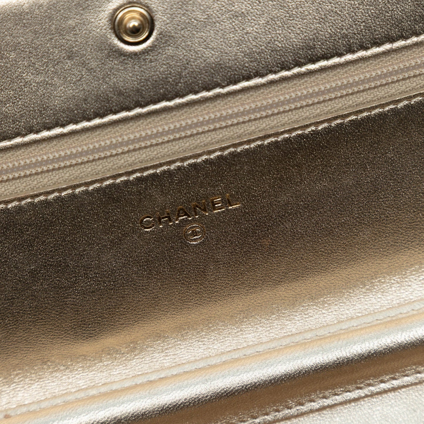 Chanel Bicolor Satin Diamond Stitch Wallet On Chain