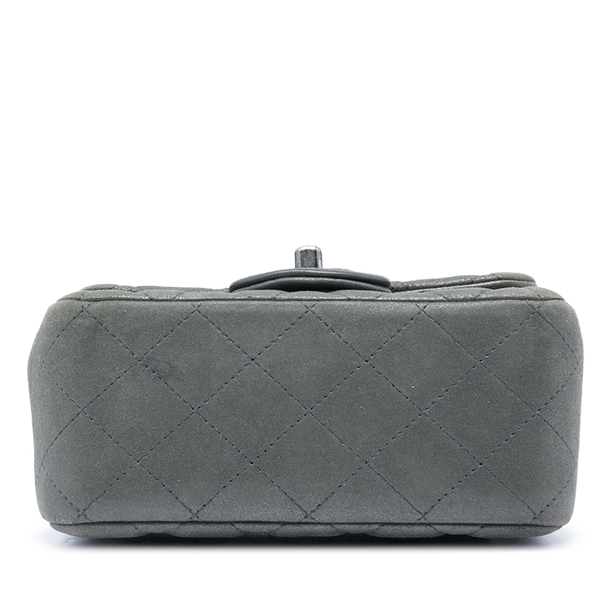 Chanel Mini Square Classic Metallic Lambskin Single Flap