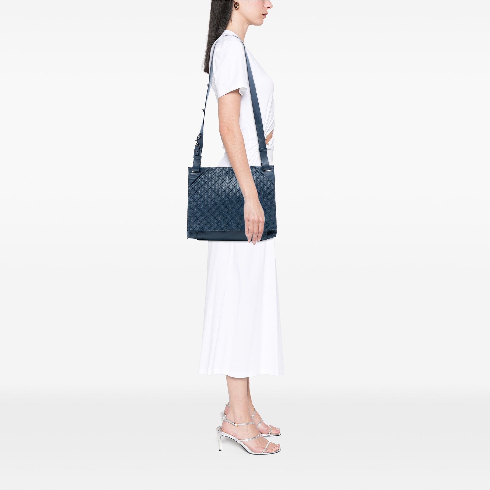 Bottega Veneta Nappa Intrecciato Flap Crossbody