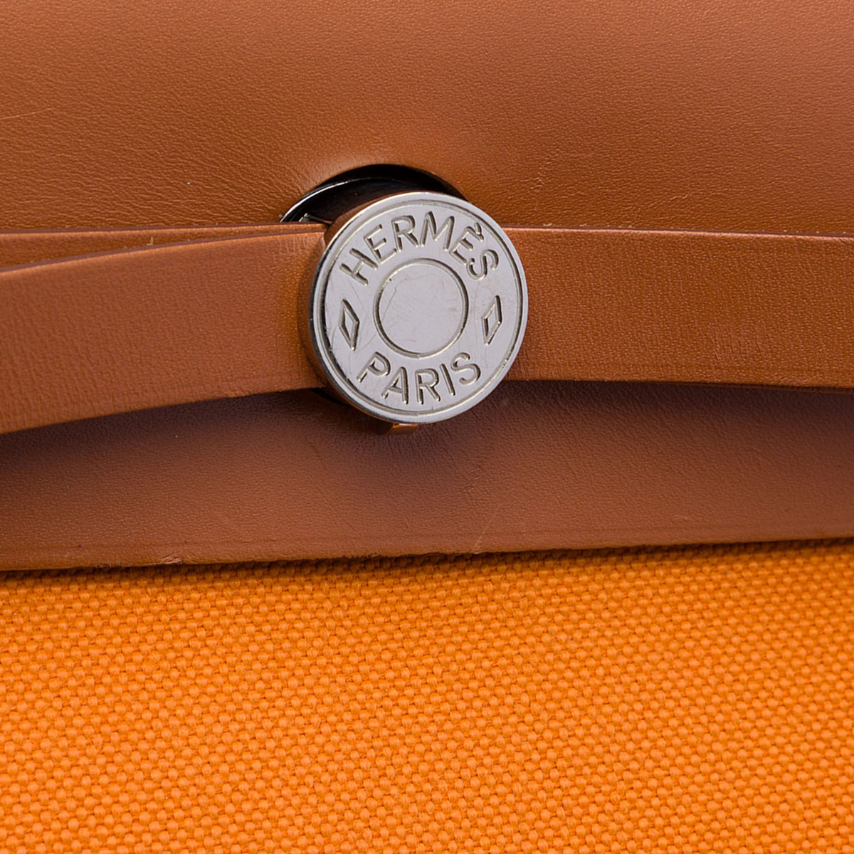 Hermès Toile Herbag Zip 31 — Orange