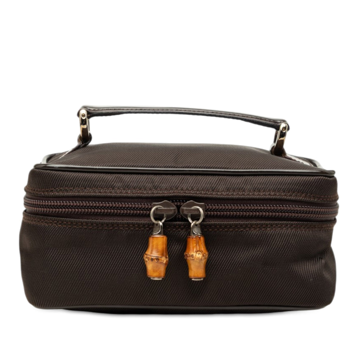Gucci Nylon Bamboo Vanity Bag