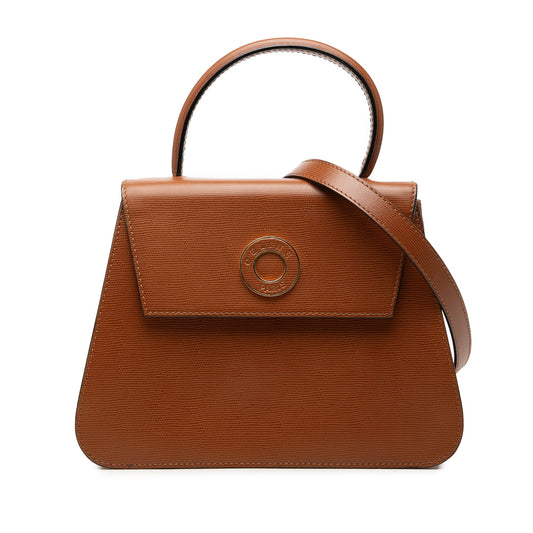 Celine Embossed Leather Top Handle Bag
