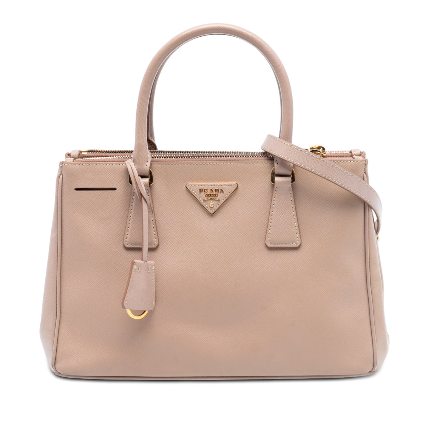 Prada Medium Saffiano Lux Galleria Double Zip Tote