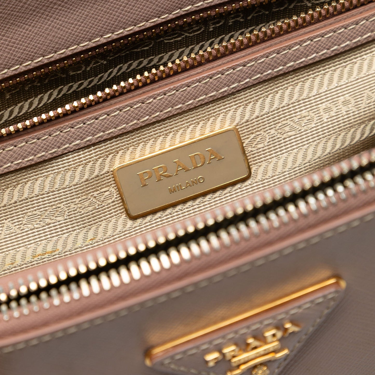 Prada Medium Saffiano Lux Galleria Double Zip Tote