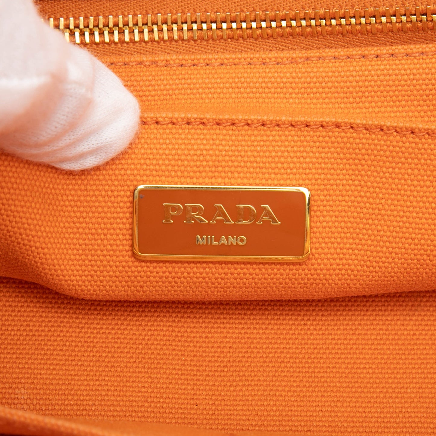 Prada Canvas Canapa Bijoux Satchel