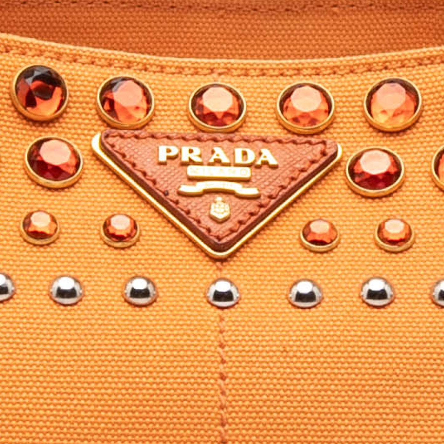 Prada Canvas Canapa Bijoux Satchel