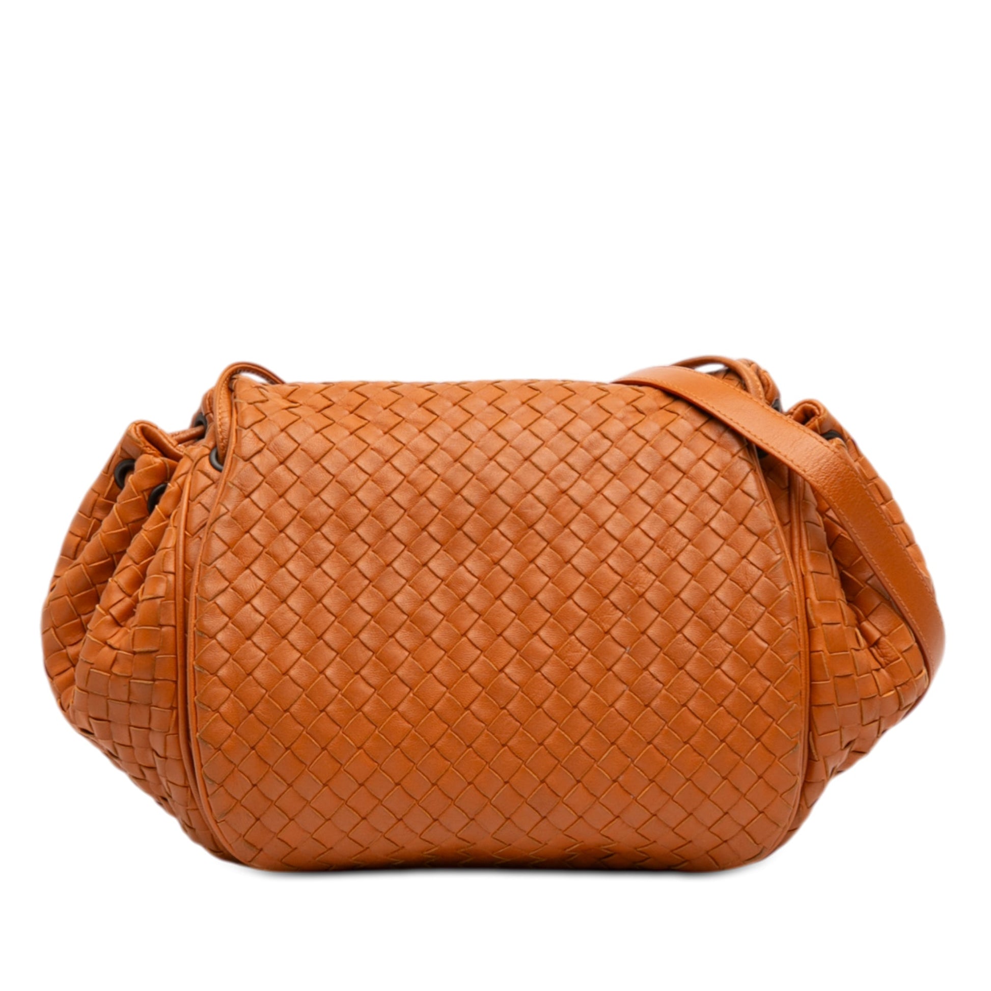 Bottega Veneta Nappa Intrecciato Flap Crossbody