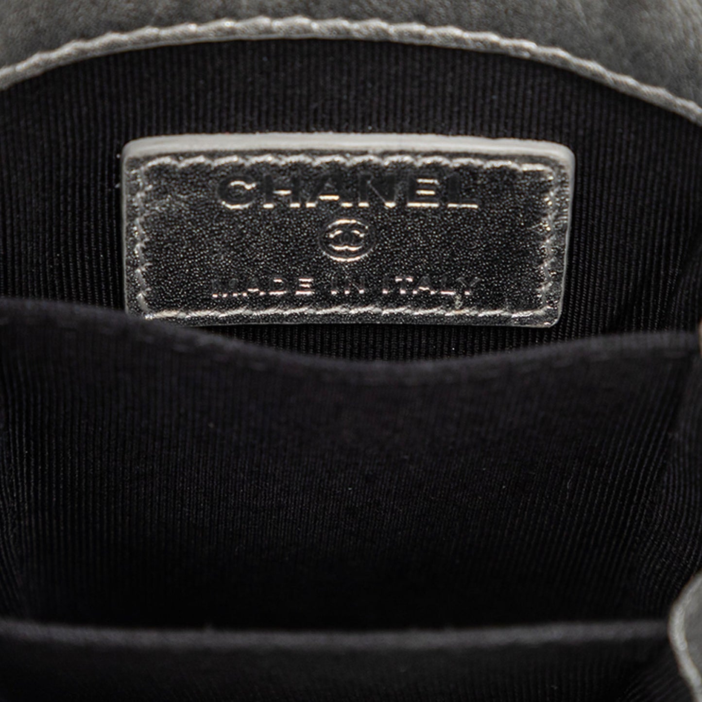 Chanel CC Patent Phone Holder Crossbody