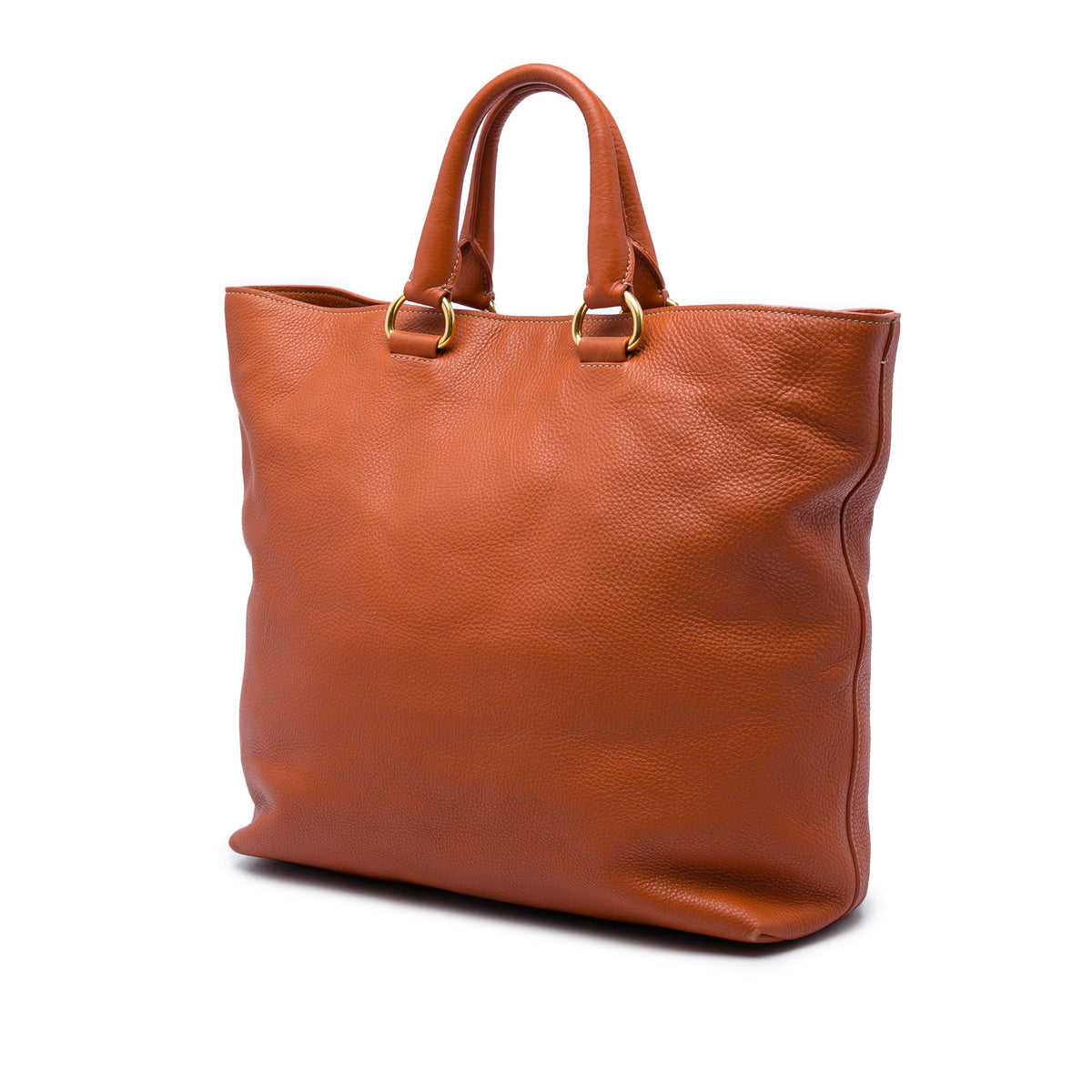 Prada Vitello Daino Open Convertible Tote