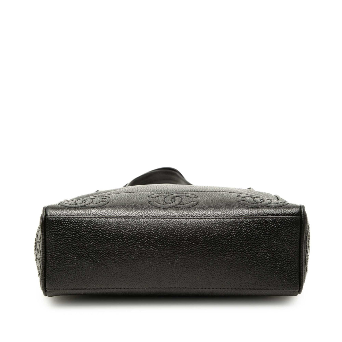Chanel Triple CC Caviar Tote — Black