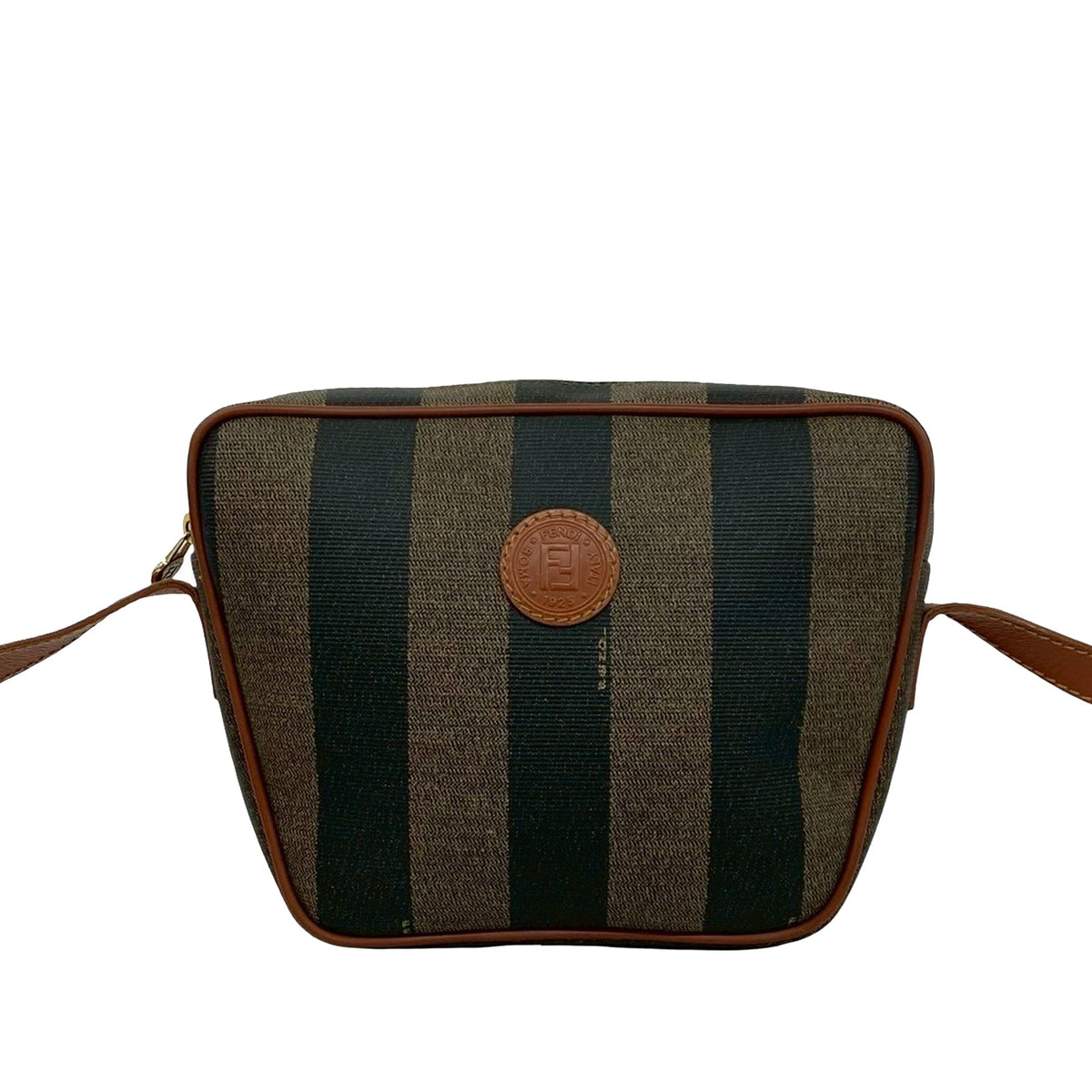 Fendi Pequin Coated Canvas Crossbody