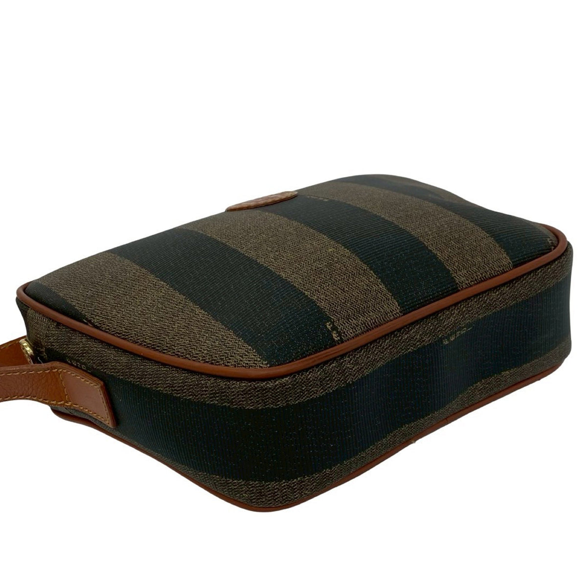 Fendi Pequin Coated Canvas Crossbody