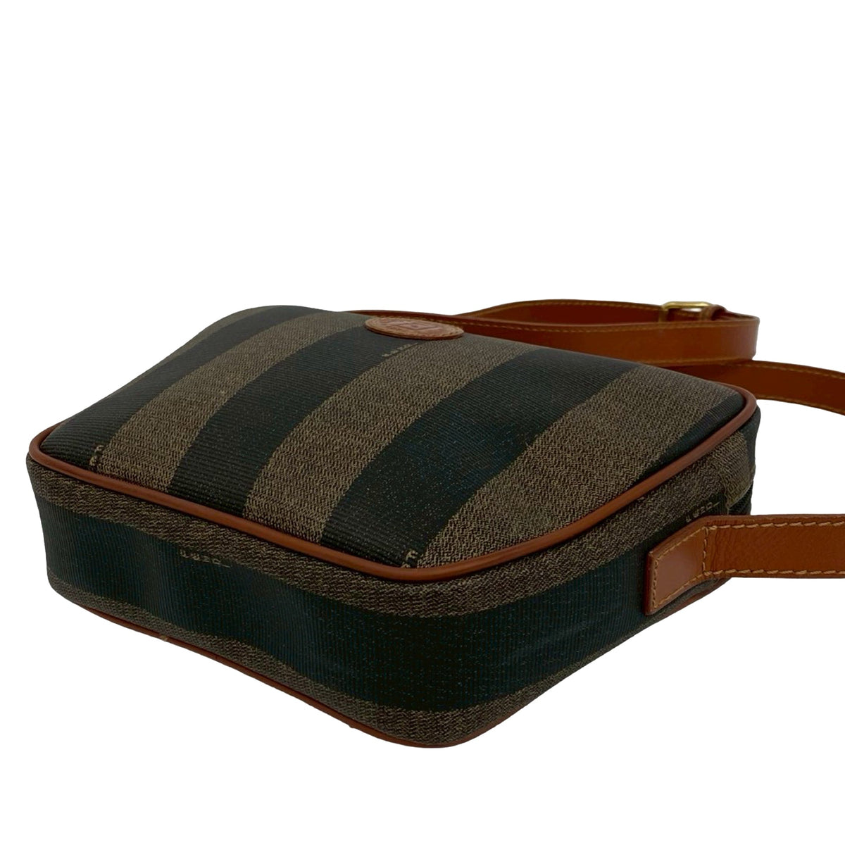 Fendi Pequin Coated Canvas Crossbody