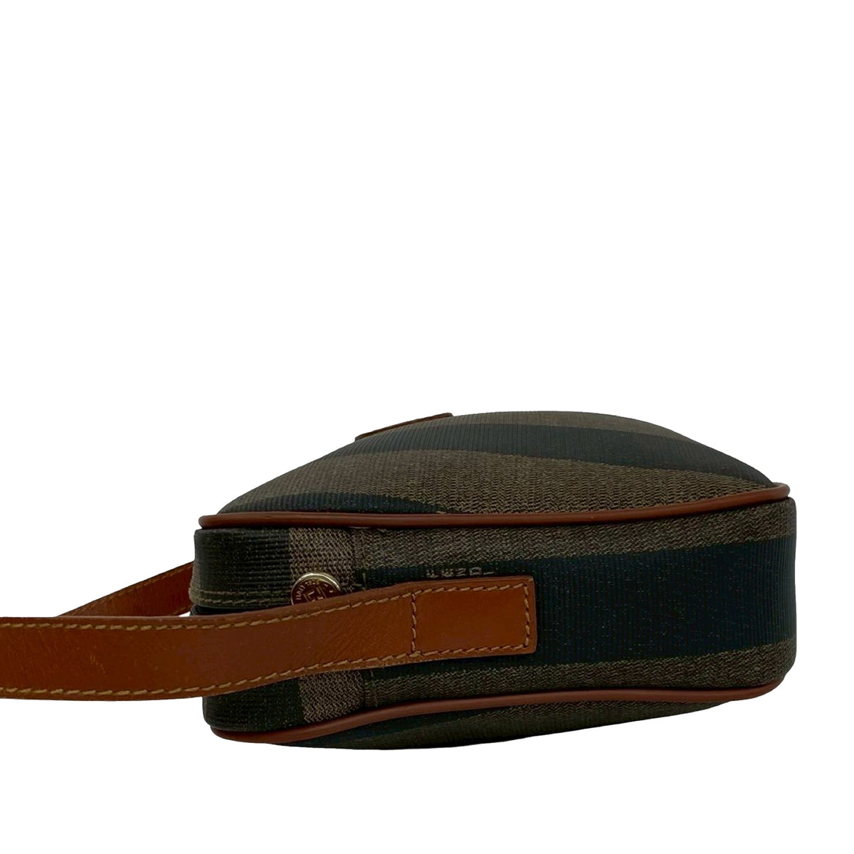 Fendi Pequin Coated Canvas Crossbody