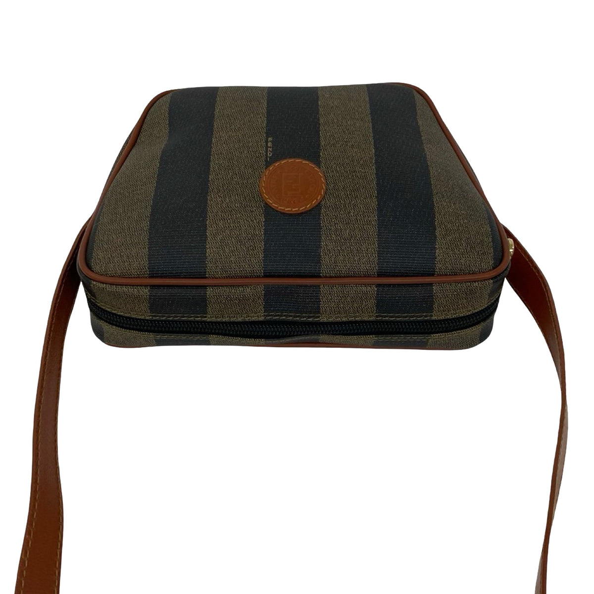 Fendi Pequin Coated Canvas Crossbody
