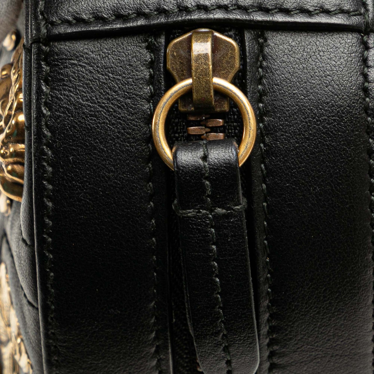Gucci GG Marmont Matelasse Leather Animalier Belt Bag