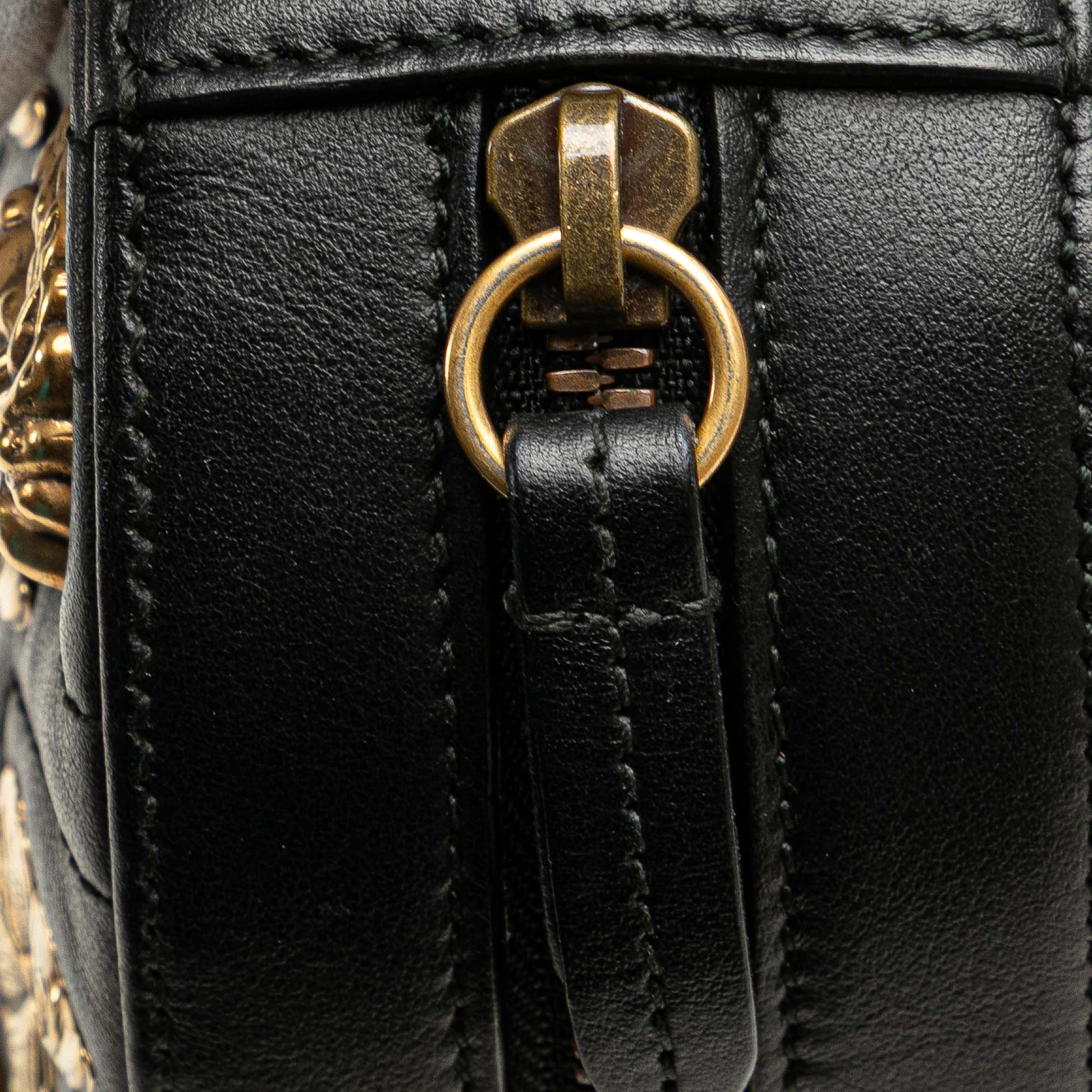 Gucci GG Marmont Matelasse Leather Animalier Belt Bag