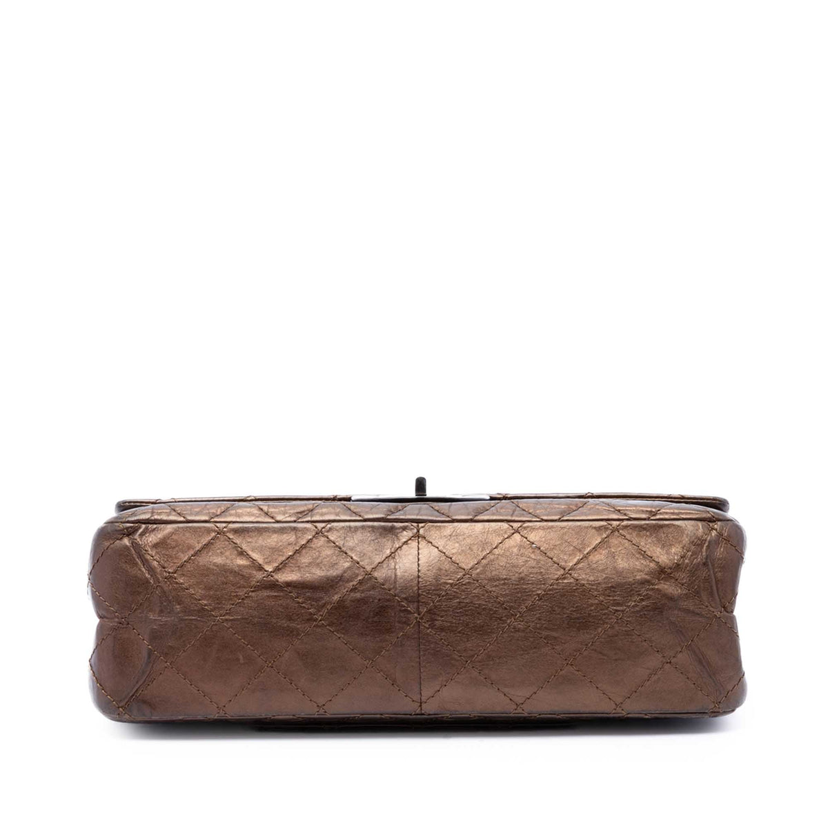 Chanel Metallic Aged Calfskin Reissue 2.55 Double Flap 227 — Brown