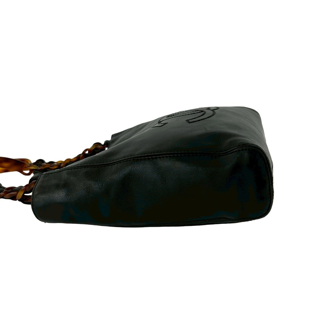 Chanel CC Lambskin Tortoise Chain Tote